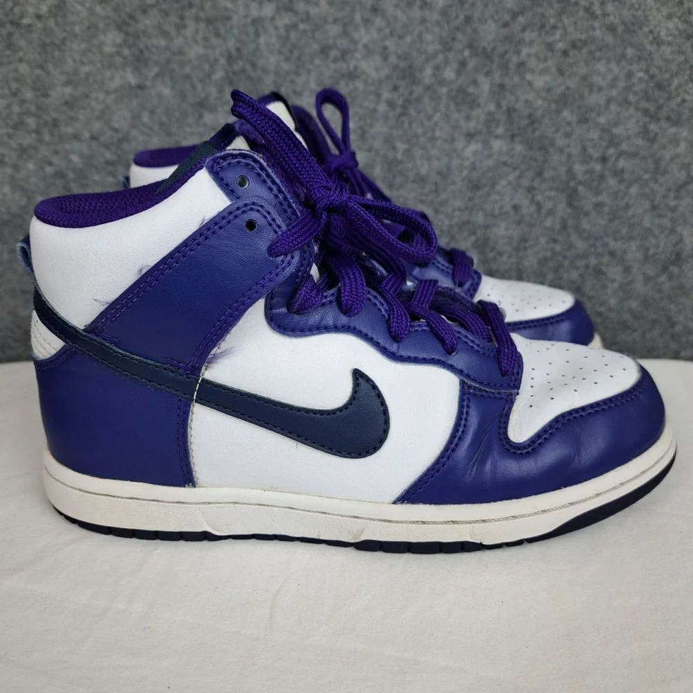 Nike Dunk High PS Size 3Y Electro Purple Navy White Sneakers Shoes DH9751-100